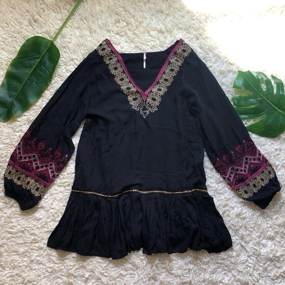 NWT Free People Wild One Embellished Mini Dress - Picture 3 of 8